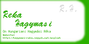 reka hagymasi business card